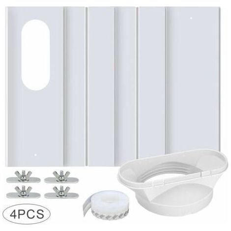 Kit Fenêtre Climatisation Mobile, Panneau PVC Renforcé 43x10cm, Joint Étanche Tuyau 13-15cm, Installation Facile (1/5)