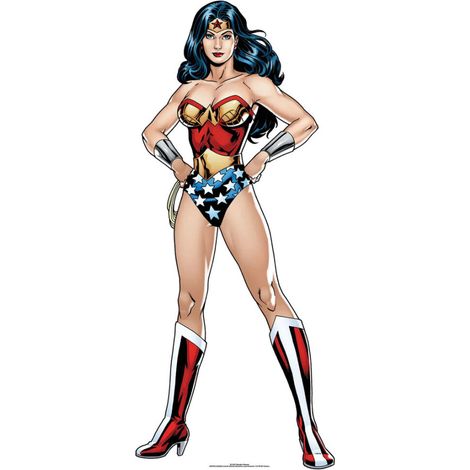 Figurine en carton Wonder Woman (année 60) Mini Format Hauteur 92 cm (1/5)
