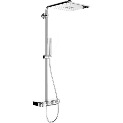 GROHE Duschsäule mit Thermostatarmatur Weiß Euphoria SmartControl System 310 Cube Duo 26508LS0 (1/5)