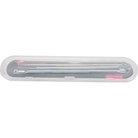 Kit d'extraction de points noirs professionnel en acier inoxydable - 4 pièces (1/5)
