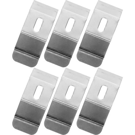 Supports de Montage à Clipser pour Stores Vénitiens Lot de 6 Pièces Clips Métalliques pour Stores Verticaux Adapté aux Fenêtres de Toit et Volets (1/5)