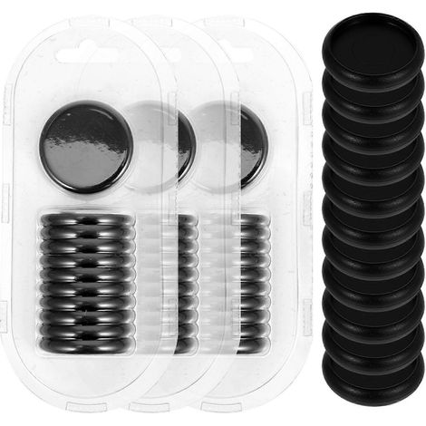 44 disques de reliure en plastique pour carnets et agendas à compléter soi-même-3.8x3.8cm-Black (1/3)