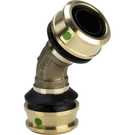 Raccord coudé SC Raxofix 5326 en bronze silicium 32 mm à 45 degrés