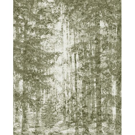 Papier peint panoramique naturel Forêt Décolorée (1/4)