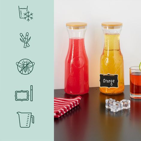 Carafe à eau avec couvercle en kit (1/5)