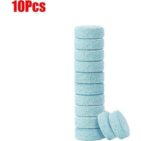 Lot de 10/20 pastilles effervescentes nettoyantes universelles pour pare-brise de voiture, agent lave-glace solide, élimine la poussière et la suie, accessoires auto, marron (1/5)