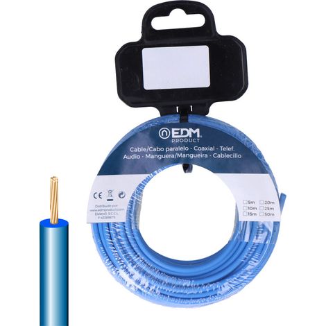 Carrete cablecillo h07z1-k 2,50 mm² azul, 5 m