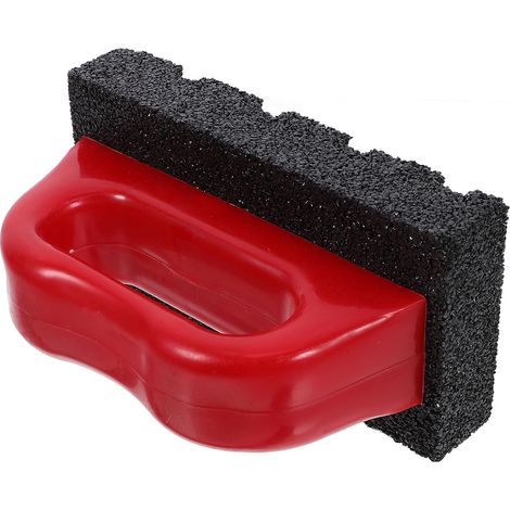 Bloc de Ponçage Rouge en Abs pour Briques avec Poignée Ergonomique Outil de Frottement Polyvalent pour Détachant pour Briques en Construction (1/5)