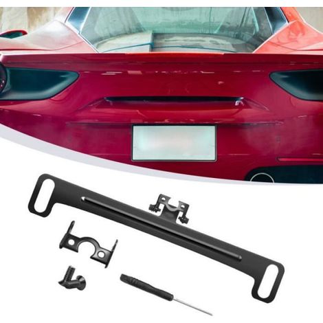 Support Plaque D Immatriculation - Pour Camera Recul Voiture - Universel - Compatible Toutes Marques - 1 Piece (1/4)
