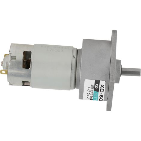 Moteur à engrenages métalliques micro CC 35 W, vitesse réglable CW/CCW (24 V, 100 tr/min) (1/5)