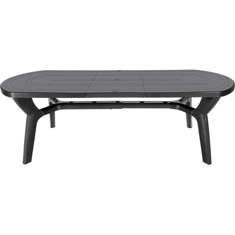 Tavolo Pagoda Da Giardino Allungabile In Plastica / resina 180/230 Cm antracite