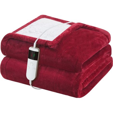 Heizdecke – 150 x 180 cm – Flanell – 10 Heizstufen – 8-Stunden-Abschaltautomatik – Wohn-/Schlafzimmer (1/5)
