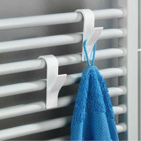 Gancio asciugamani per termoarredo B22 bianco (1/5)