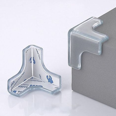 10 Pieces Table Corner Protectors, Transparent Corner Guards, Edge and Corner Protectors for Baby Furniture, Strong Adhesion, Soft (1/5)