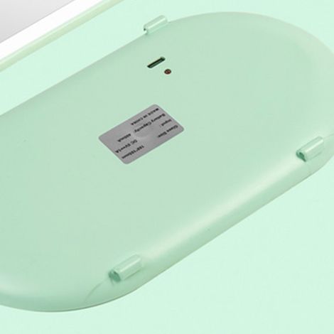 Pare-soleil voiture avec miroir éclairé LED tactile, verre HD, cosmétique miroir vert, ombre solaire universel (1/3)