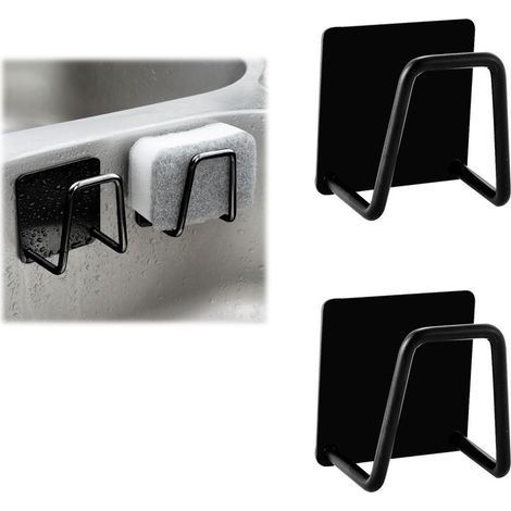 2 Pièces Porte Eponge Evier Cuisine,Porte Eponge,Porte Eponge Evier,Support Eponge Evier Cuisine,Support Eponge,Porte Eponge Evier Auto Adhesif, 304 Inox,Pour Le Rangement De Cuisine Et Salle De Bain (1/5)