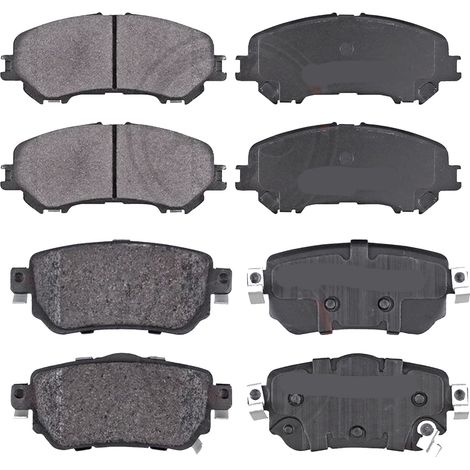 KIT PASTIGLIE FRENO ANTERIORI E POSTERIORI compatibile con RENAULT LATITUDE (L70) / PASTIGLIE FRENANTI AUTO OEM P 68 047,P 68 057 / SOSTITUZIONE DIRETTA / BASSA POLVERE / SILENZIOSO