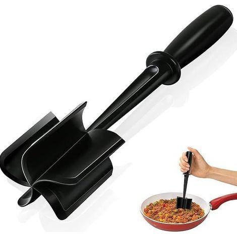 Picadora de carne, utensilio para moler hamburguesas, nailon profesional resistente al calor, prensa y picadora de carne, para carne molida de res y pavo – Picadora de carne antiadherente para utensil (1/5)