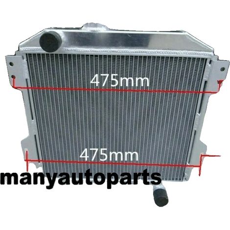 Radiador de aluminio, compatible con motores Ford Capri MK1 MK2 MK3 / Ford Kent 1.3L 1.6L 2.0L Essex. Peso: 6,5 kg. Disipación de calor mejorada. Rendimiento optimizado del motor. (1/5)