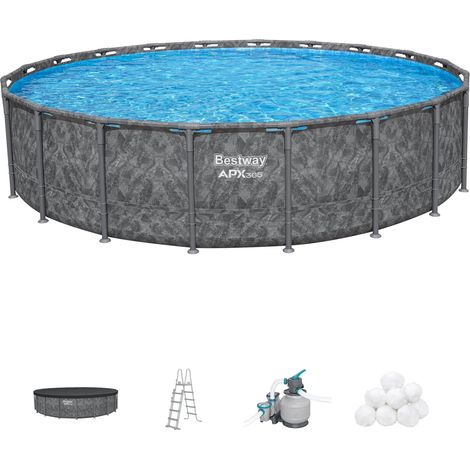 Bestway 561KE Set piscina fuori terra APX 365 con misure da 610x132 cm