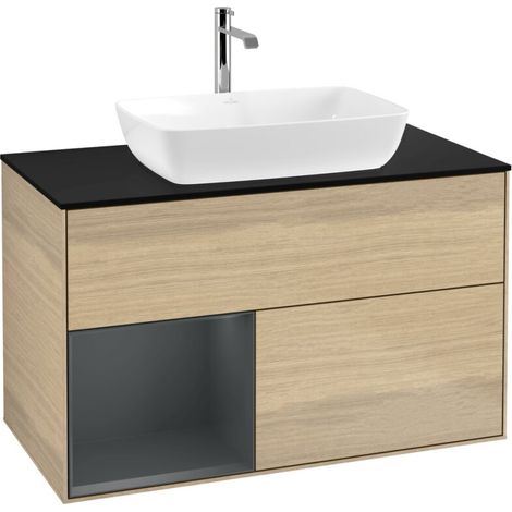 Villeroy & Boch F772HGPC Meuble sous-lavabo Finion F77 (1/2)