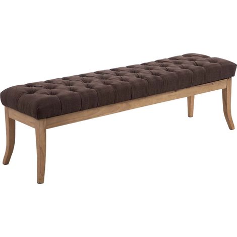 Sitzbank Ramses Stoff antik-hell braun 150 cm (1/3)