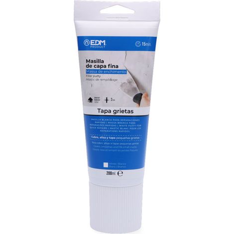 Masilla de capa fina para reparaciones rápidas, 200ml EDM 85761 (1/2)