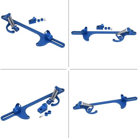 Support de câble de gaz en aluminium massif pour carburateur Holley 4150 et 4160 série bleu (1/5)