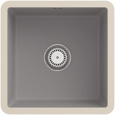VB Unterbauspüle Subway 50 SU 332501 440x440mm Quadrat Fossil CeramicPlus