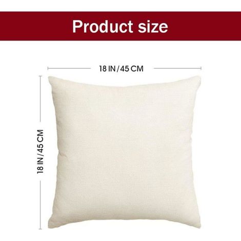 4pcs Housse Coussin Noel 45x45cm, Decoration Noel, avec Motif d'arbre de Noël, Aspect Lin, pour Chambre, Nanapé, Chaise (1/4)
