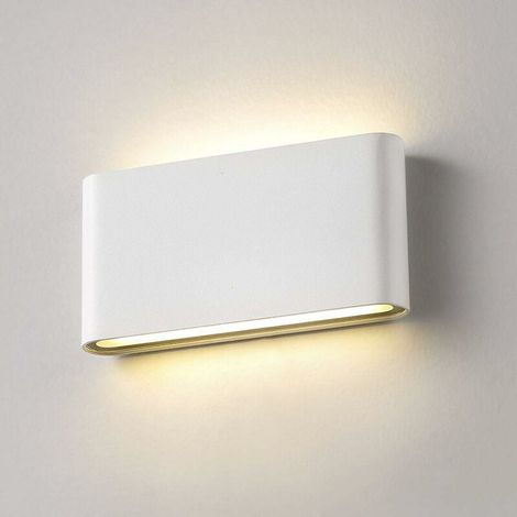 Applique murale LED 12 W étanche IP65, applique moderne en aluminium, applique extérieure, éclairage vers le haut et vers le bas, éclairage d'entrée 1320 lm (blanc chaud) [Classe énergétique A+] (1/5)