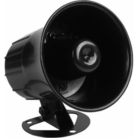 Sirène d'Alarme DC12V, 110dB Alarme de Cambrioleur Support Distance à 2,5 mètres ou Plus Convient pour Sécurité Extérieure (1/5)