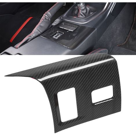 Dekorativer Aufnäher für das Bedienfeld der Sitzheizung in der Mittelkonsole, aus echtem Carbon, für Linkslenker, kompatibel mit Toyota GR86/Subaru BRZ ZN8/ZD8 ab 2022 (OC11375) (1/5)