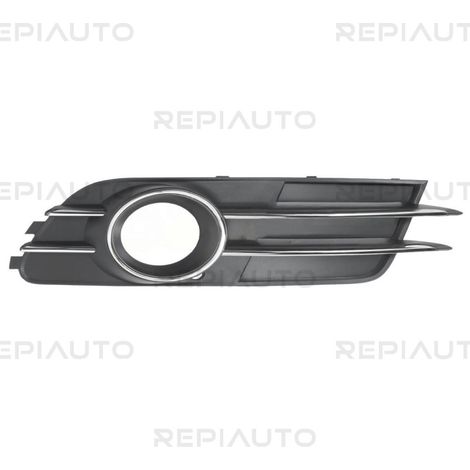 Grille de pare-choc avant droite noire moulure chromée trou anti-brouillard Audi A6 4 (4G2-C7-4GC/4G5-C7-4GD) phase 1 2011-2014