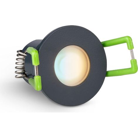 Einbaustrahler Mini Livorno 3W IP65 durchverbindbar - Lichtfarbe: CCT 2700K-5500K - Farbe: anthrazit RAL 7016 (1/5)