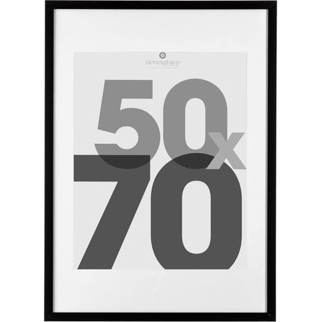 Portafoto in legno Eva nero 50x70cm - Atmosphera créateur d'intérieur