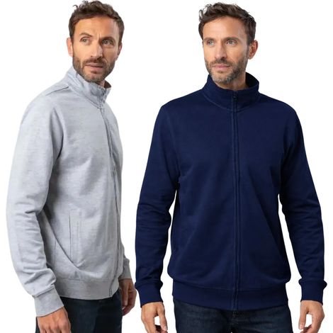 Felpa da Lavoro Estiva Full Zip Prince Grigio Chiaro 2XL