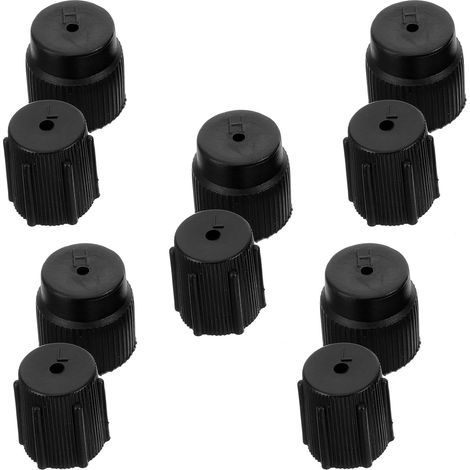 Accessoires pour Climatiseurs Voiture 10pcs Capuchons de Port de Chargement Haute et Basse Pression en Plastique Abs pour Maintenance de Climatisation (1/5)