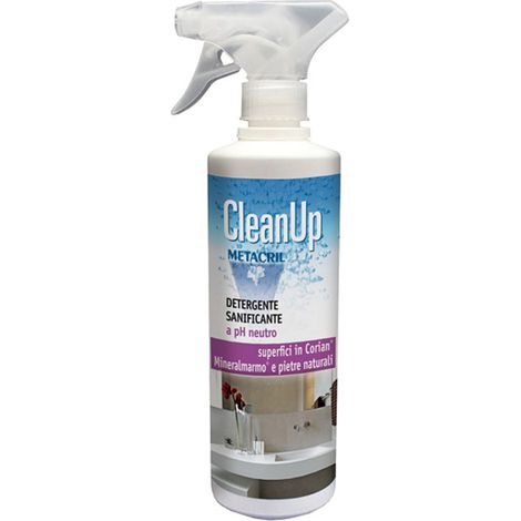 Clean Up-detergente e sanificante neutro per superfici delicate 500ml Metacril 12000501