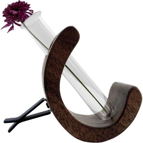 Vase à Fleurs en Bois pour Grille d'aération de Voiture – Élégant Clip de Sortie d'air de Voiture – Design Robuste  Désodorisant Portable pour Grille d'aération de Voiture pour la Famille, Les Amis, (1/5)