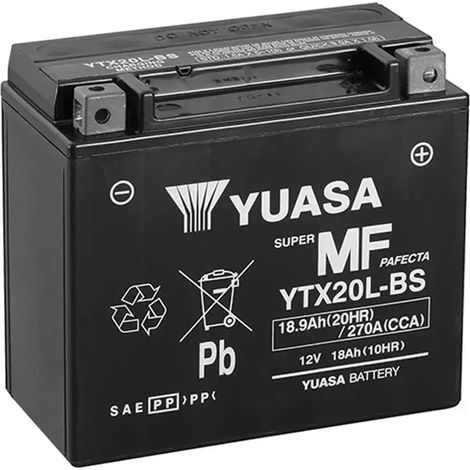 Batería de Moto YUASA YTX20L-BS 18Ah 12V