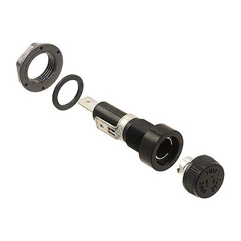 Porte-fusible monté sur panneau Eaton Bussmann taille 6.3 x 32mm 30A 250V c.a. ( Prix pour 1 )