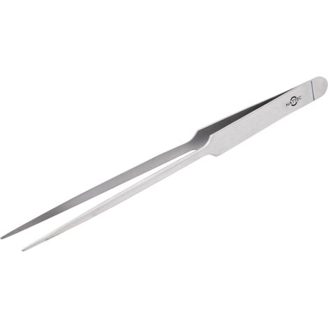 Gerade 20 cm lange Aquarienpinzette aus Stahl zum Einpflanzen von Pflanzen
