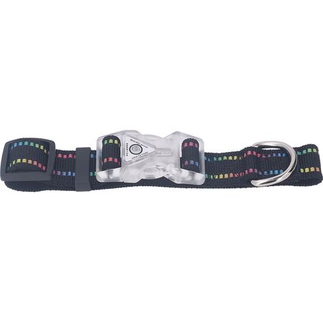 Verstellbares, leuchtendes Hundehalsband mit 3 Leuchtmodi, ideal für Spaziergänge bei Nacht. (1/5)