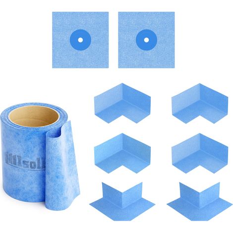 Isolbau Dichtset Dichtband 10m Bandset Bad Innenecke Dusche Dichtmanschetten (1/5)