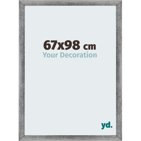 yd. - Cadre photo 67x98 - Gris Patine - MDF - Mura