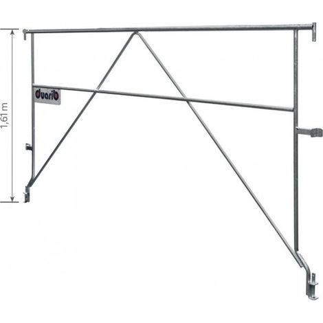 DUARIB - Garde-corps latéral EXMDS1 - pour échafaudages F3000, F3000 ALU - acier galvanisé