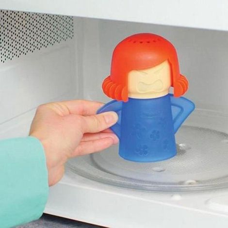 Nettoyeur à Vapeur pour Micro-ondes Mignonne Maman Mère en Colère Petit Outil de Cuisine Utile (1/4)