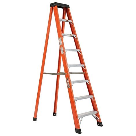 Elektrische isolierte Stehleiter 8 Stufen - hauteur 2.02m - SCAV016/08 (1/5)