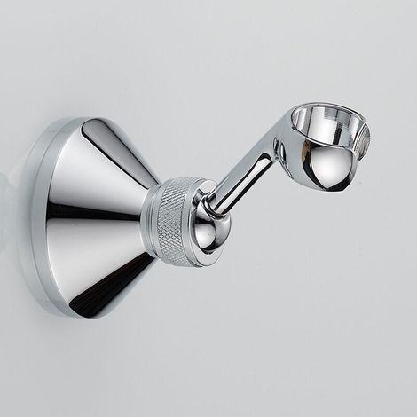 Support de pommeau de douche réglable à 360° pour fixation murale, support de douchette réglable pour salle de bain (1/4)